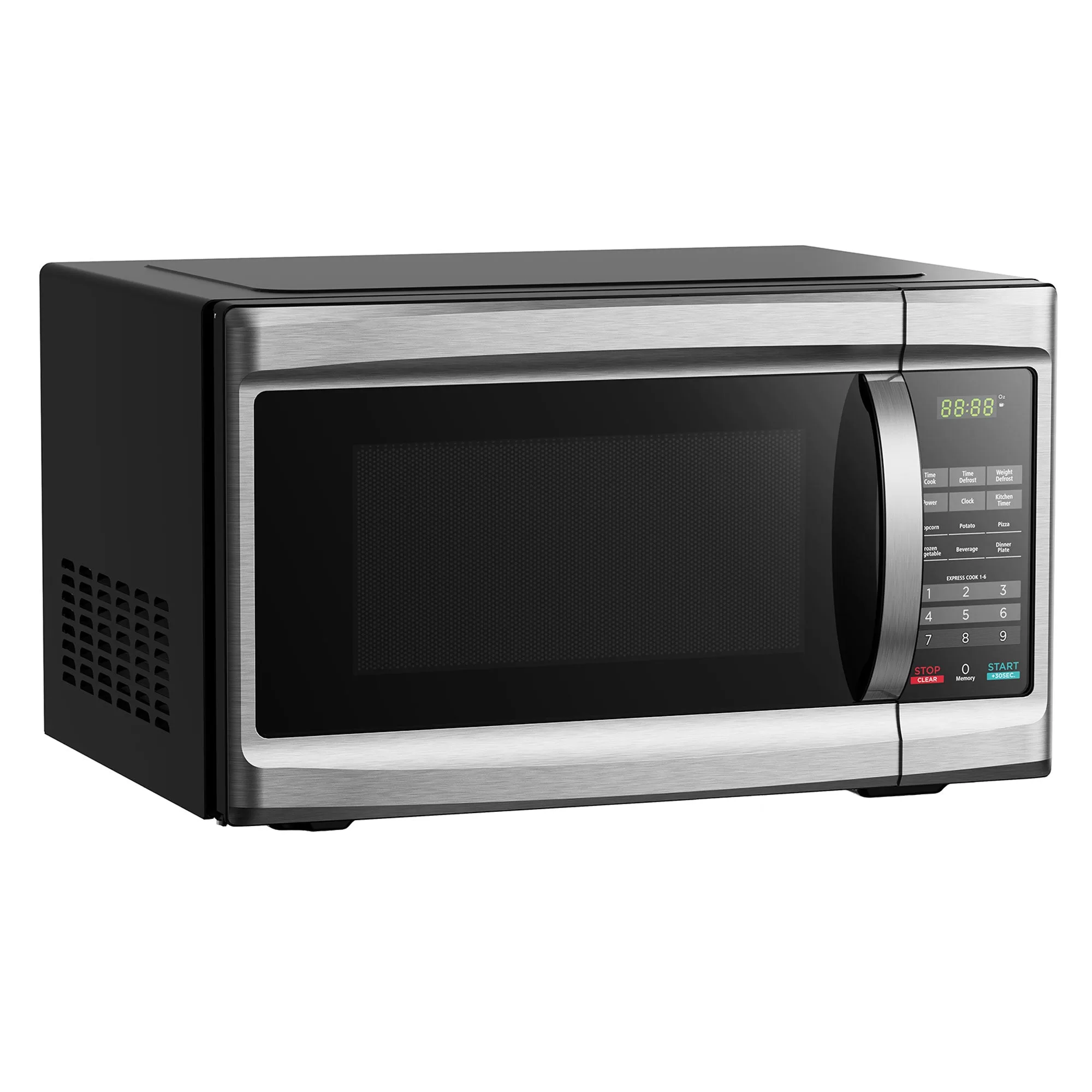 Black+Decker 1000 Watt 1.3 Cubic Feet Microwave Oven Black Stainless Steel