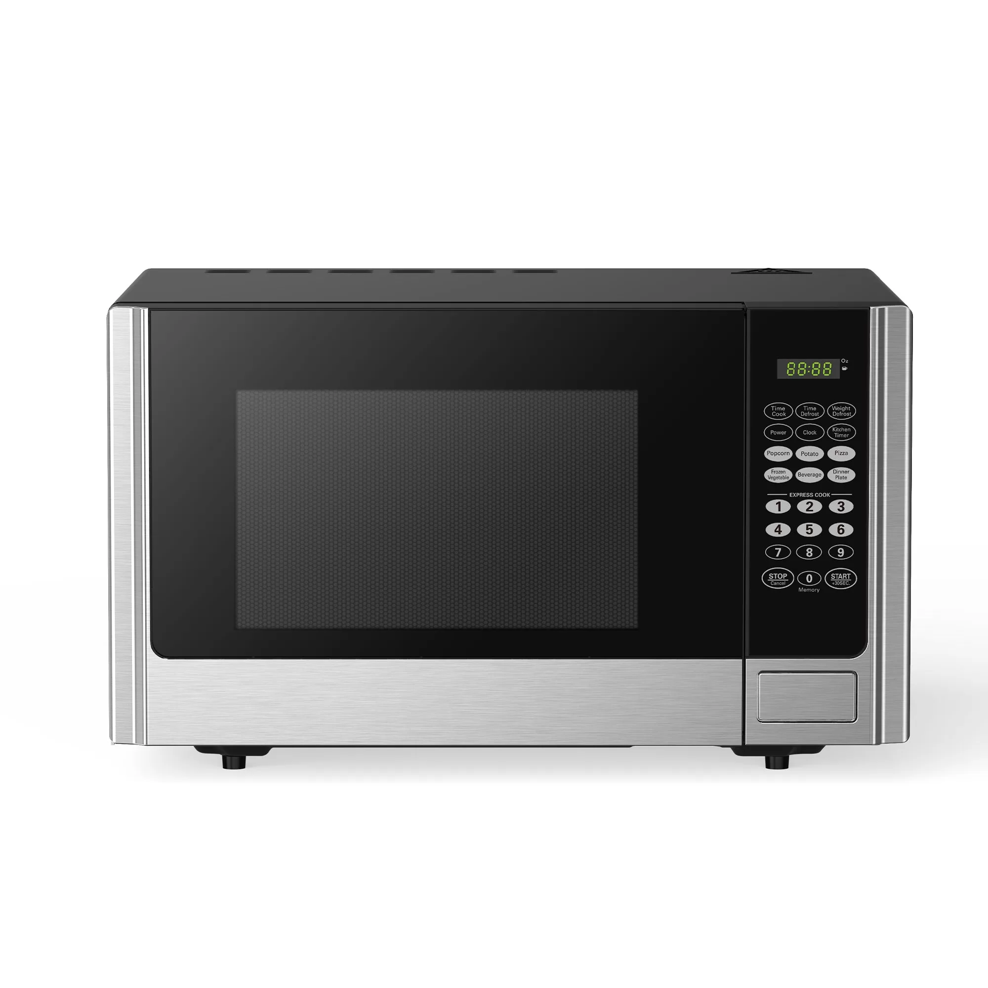 Black+Decker 900 Watt 0.9 Cubic Feet Counter Microwave Oven Stainless Steel