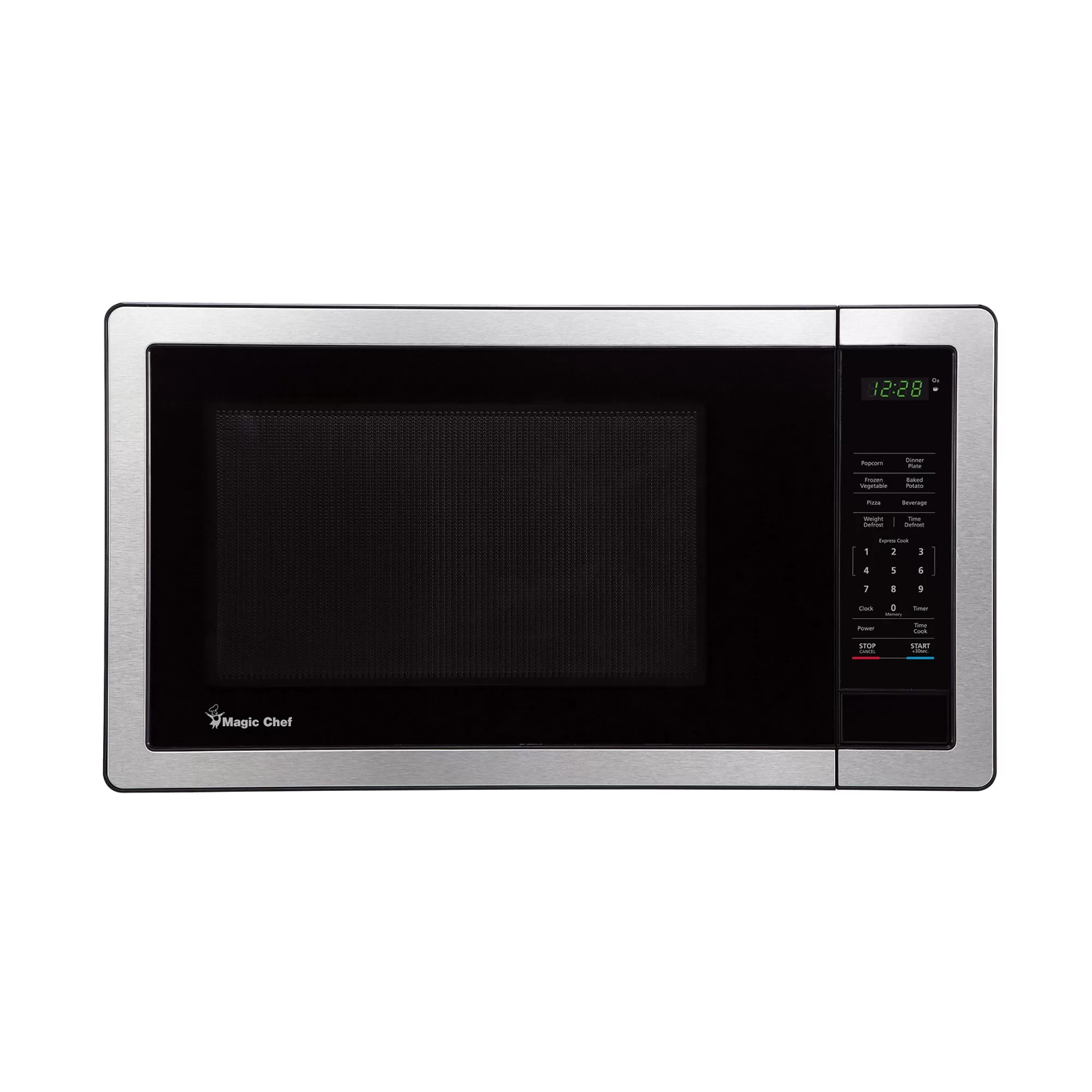 Magic Chef 1000 Watt 1.1 Cubic Feet Digital Touch Countertop Microwave Silver