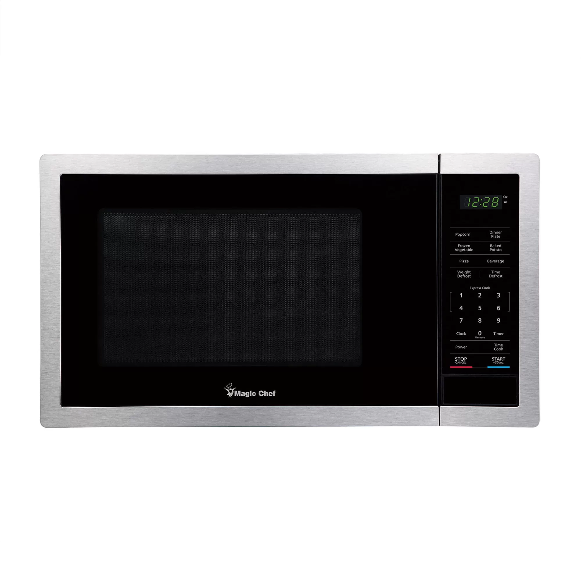 Magic Chef 900 Watt 0.9 Cubic Feet Digital Touch Countertop Microwave Silver