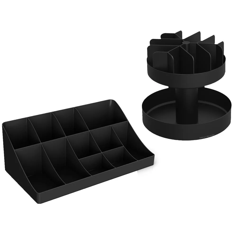 Mind Reader Black Coffee Condiments and Snacks Organizer