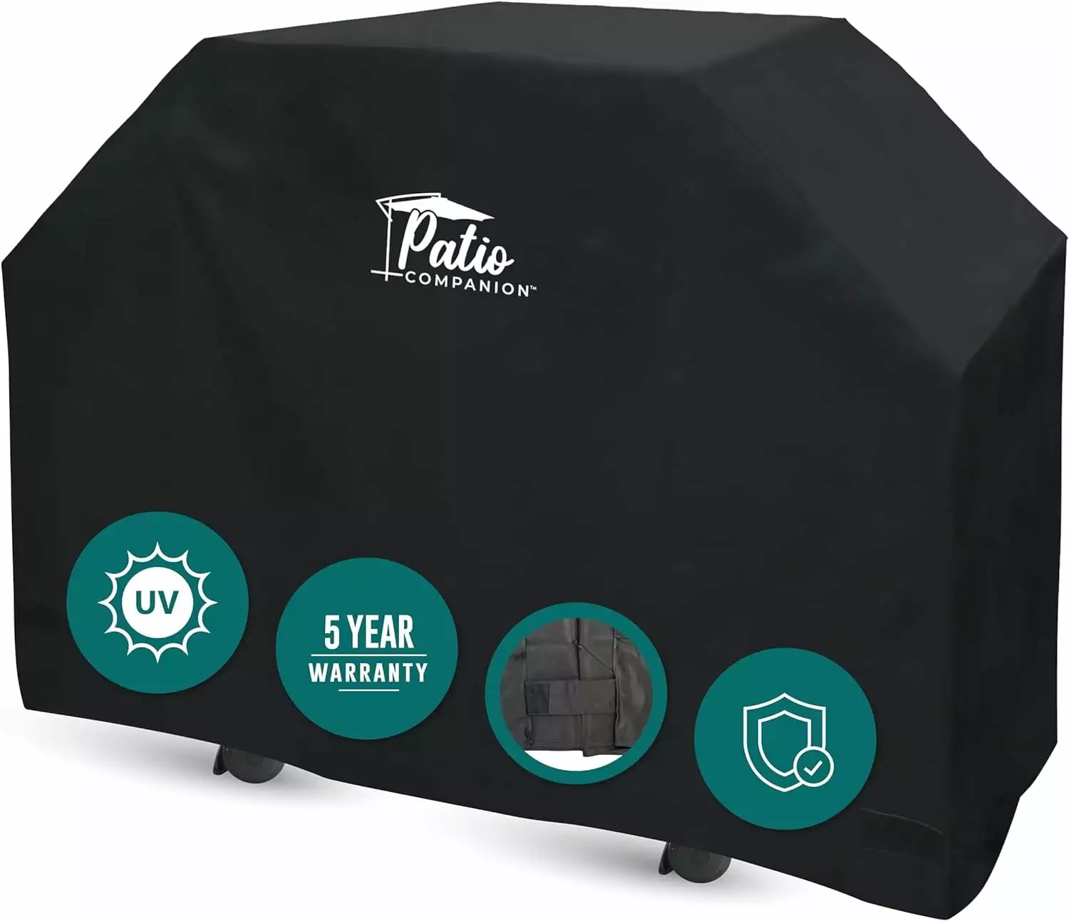 Patio Companion Professional 75 Inch BBQ Grill Cover 5 Year Warranty Heavy-Grade UV Blocking Waterproof Union Square Group