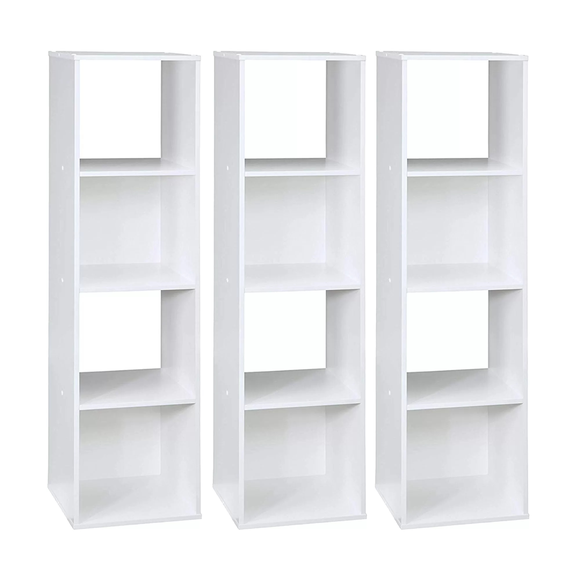 Closetmaid Home Stackable 4-Cube Cubeicals Organizer Storage White 3 Pack