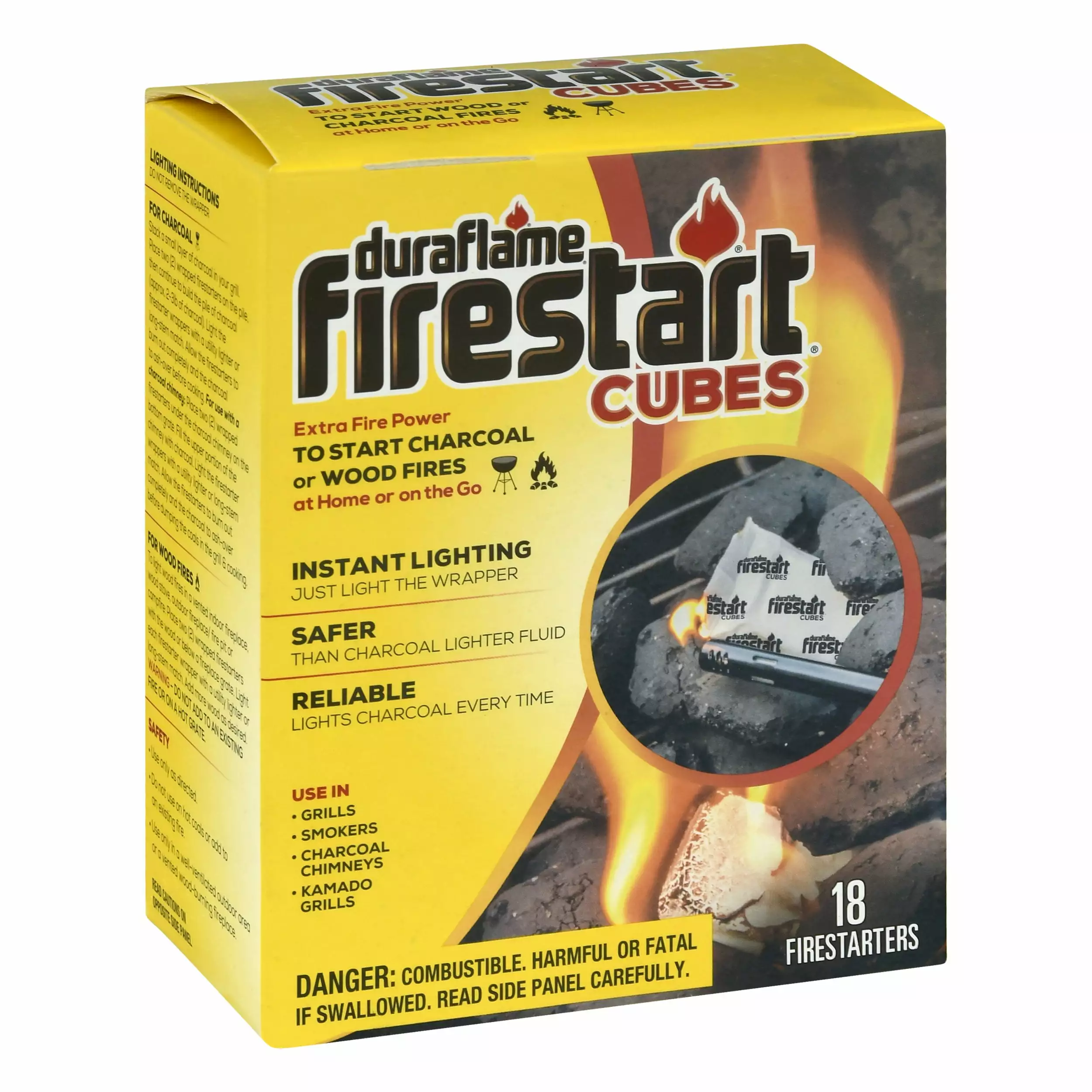 Duraflame Firestart Cubes 18-Pack Easy Fire Starting Indoors and Outdoors