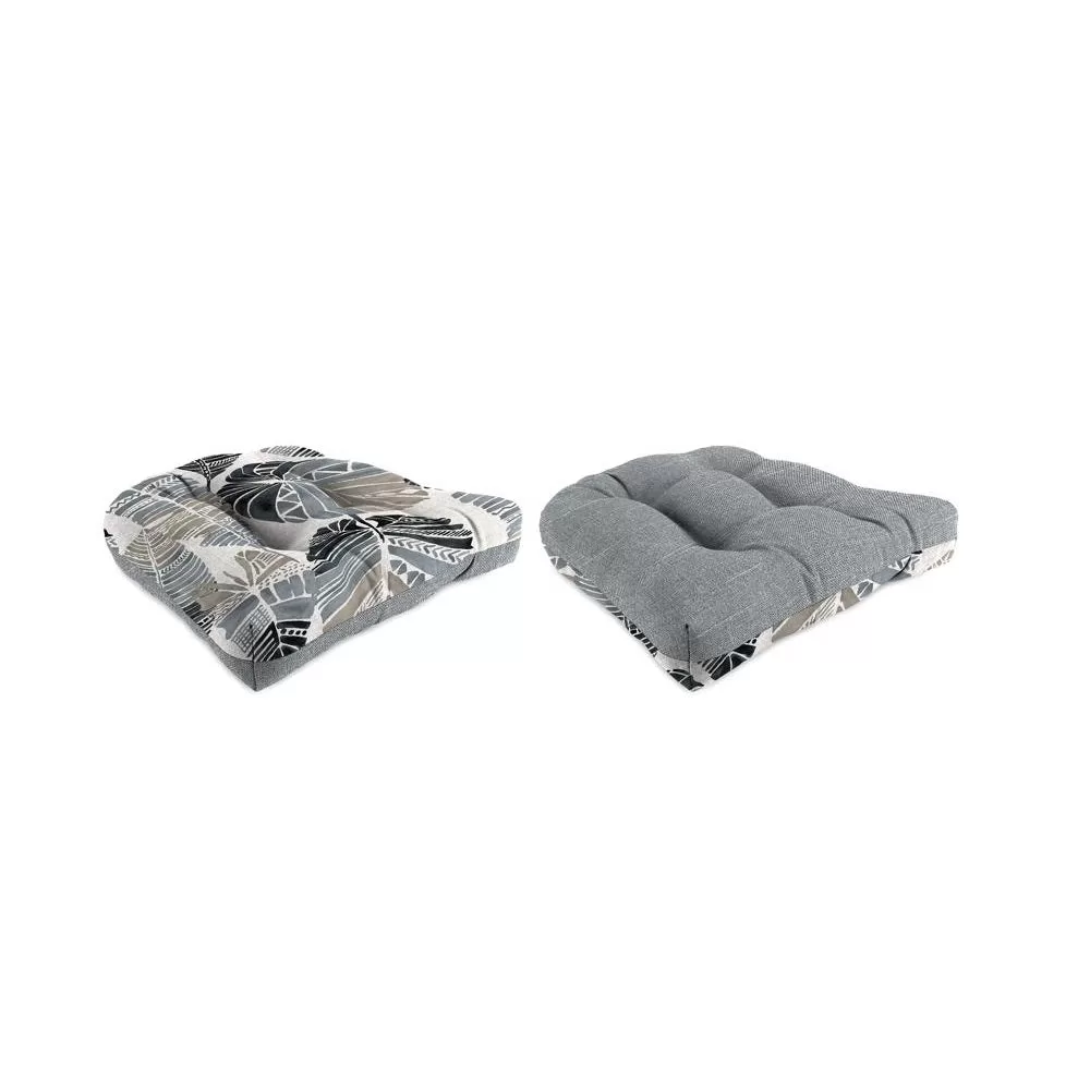 Jordans WL9915-6148/39D Knife Edge Wicker Seat Cushion Polyester Gray