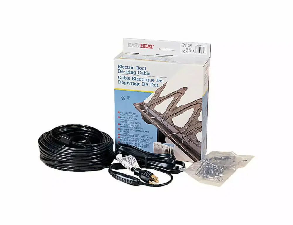 Easy Heat ADKS100 L De-Icing Cable Roof and Gutter Ice Prevention 100