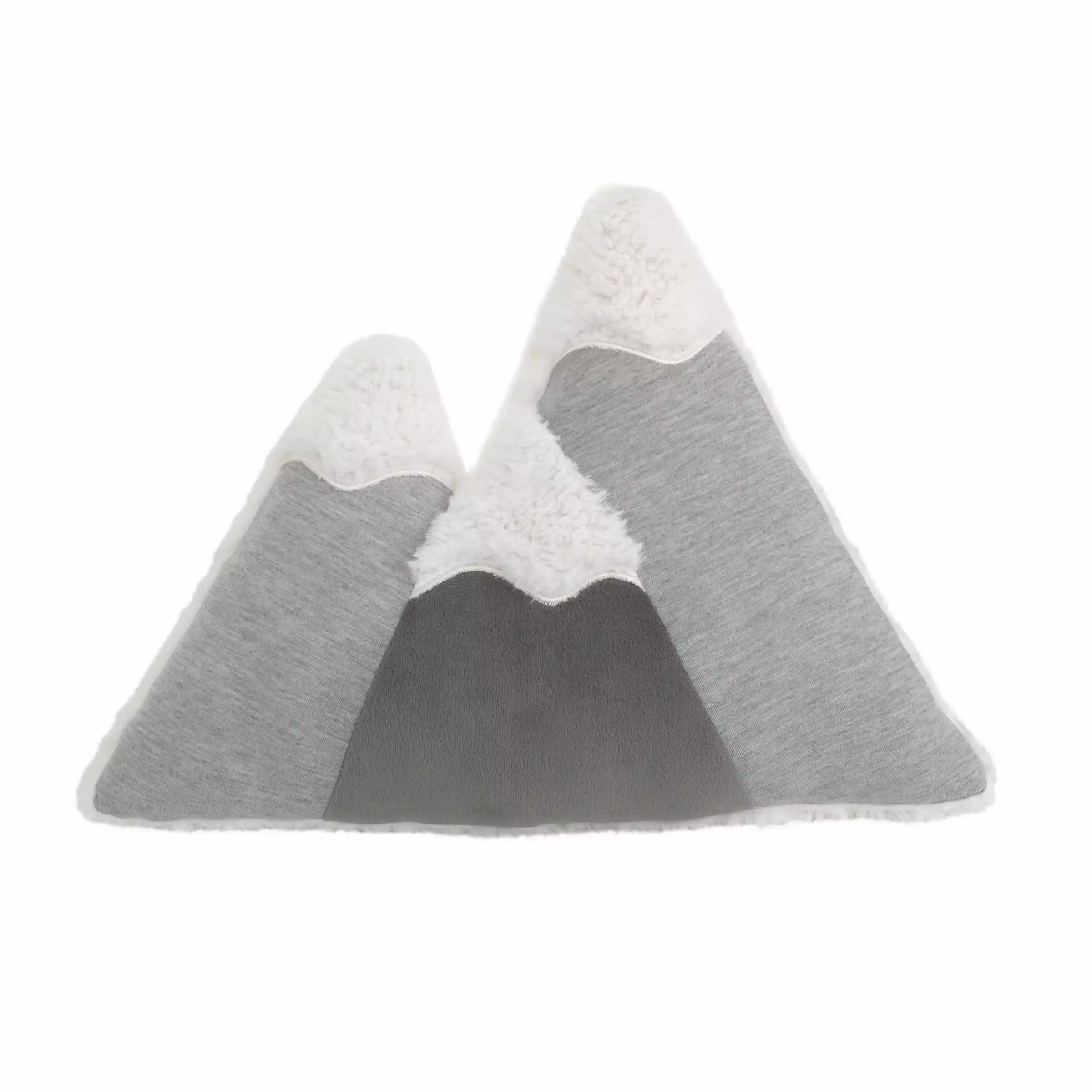 Little Love NoJo Mountain Shaped Grey and White Toddler Decorative Pillow PolyFill 1 Count