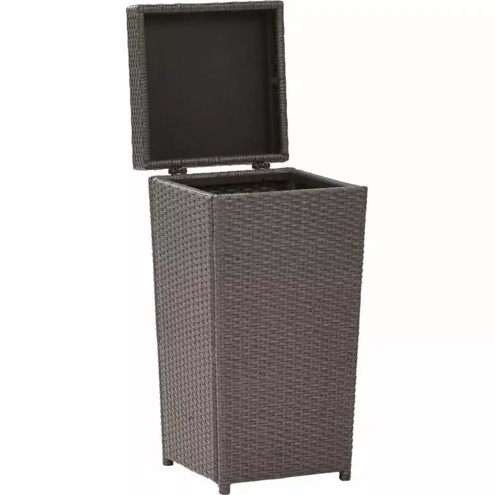 Crosley Palm Harbor Outdoor Wicker Trash Bin