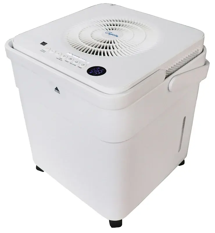 Comfort-Aire BCD-20A Cube Dehumidifier without Pump, 2.1 , 115 VAC, 230 W, 2-Speed, 20 ppd Humidity Removal