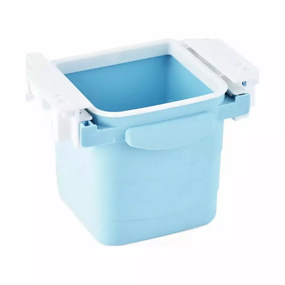 KUNyu Hidden Retractable Office Desk Adhesive Dustbin Trash Can Home Use