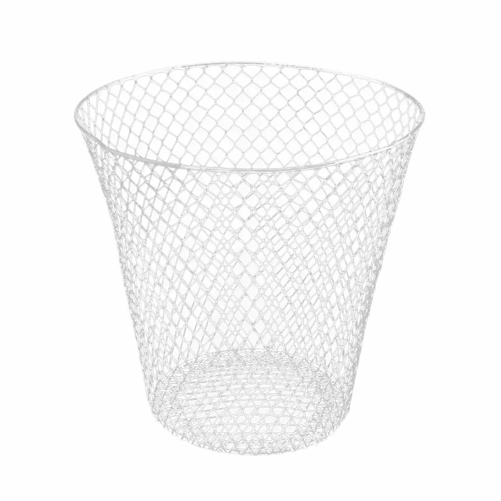 Wire Mesh Round Waste Featherweight Can Open Top Recycling Desk Office School Garbage Can Industrial Size Bags