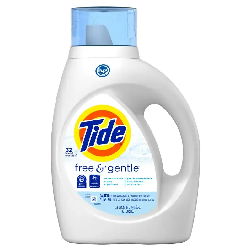 Tide Free Gentle 46 oz Pack 6 Hypoallergenic Laundry Detergent Sensitive Skin