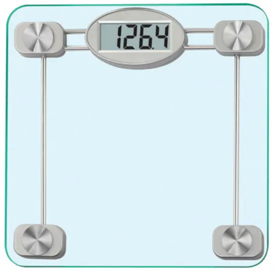 Taylor 75274192 Digital Bath Scale High Tempered Glass Platform 400 Lbs Capacity Bathroom Scale