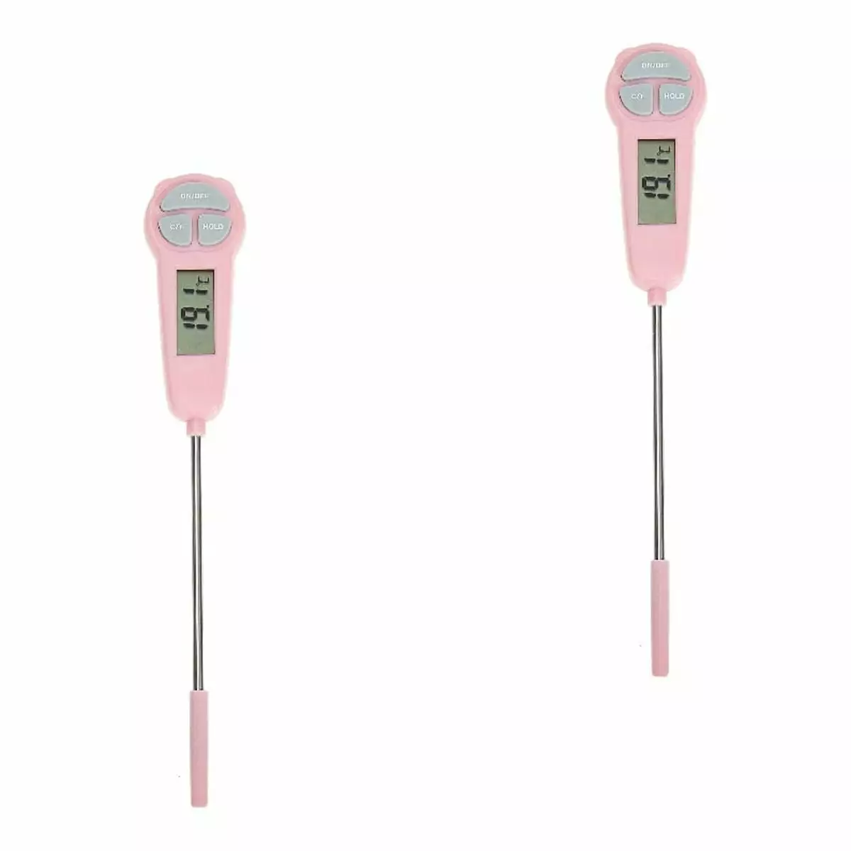 2 Pieces Digital Thermometer Meat Steak Grilling Candle Making Turkey Baby Food Temperature Monitor Eease