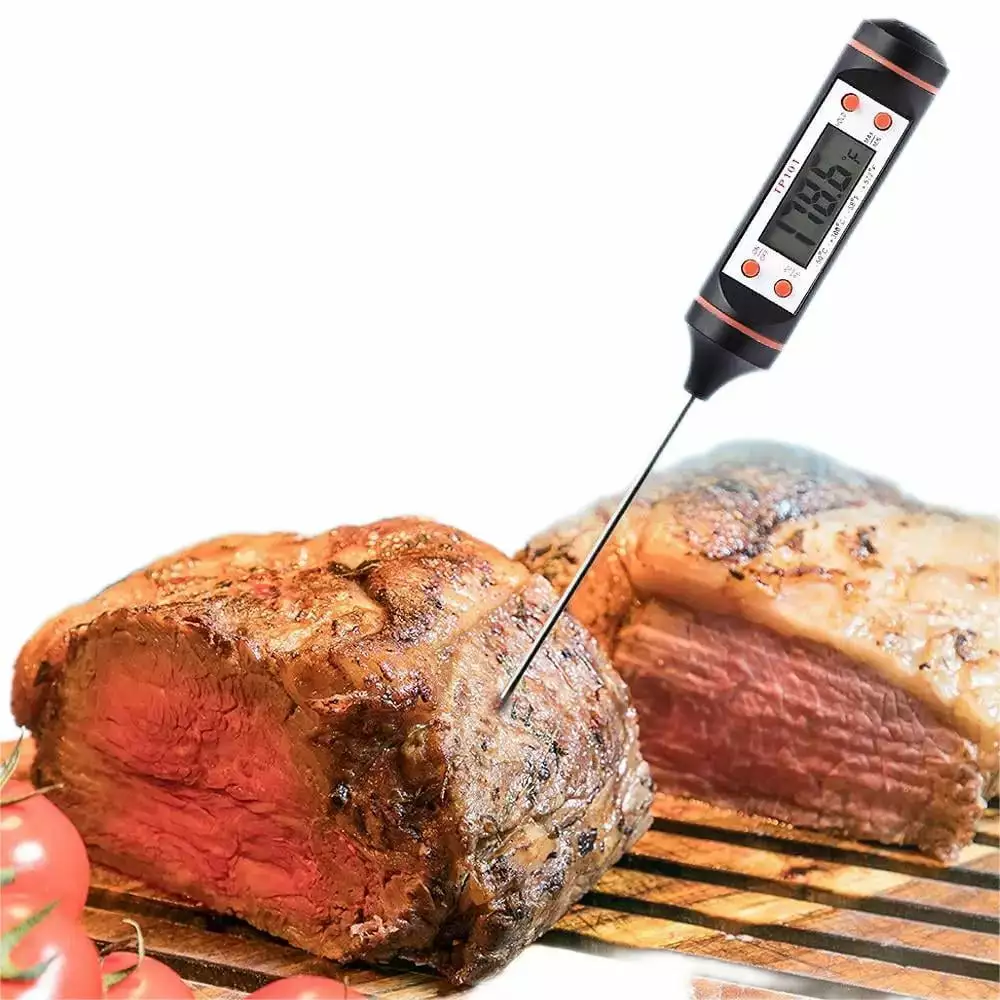 Digital Kitchen Thermometer Instant Read Cooking Thermometer Liquid Meat Milk Grill Candy BBQ Soup Turkey Roast Baking Tla...