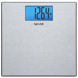 Digital Bath Scale Textured Stainless Steel 400-Lb Capacity Taylor