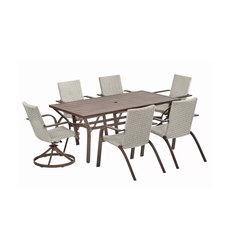 Living Accents S7-AFK02900 Oak Park Dining Set Aluminum Durable Outdoor Use