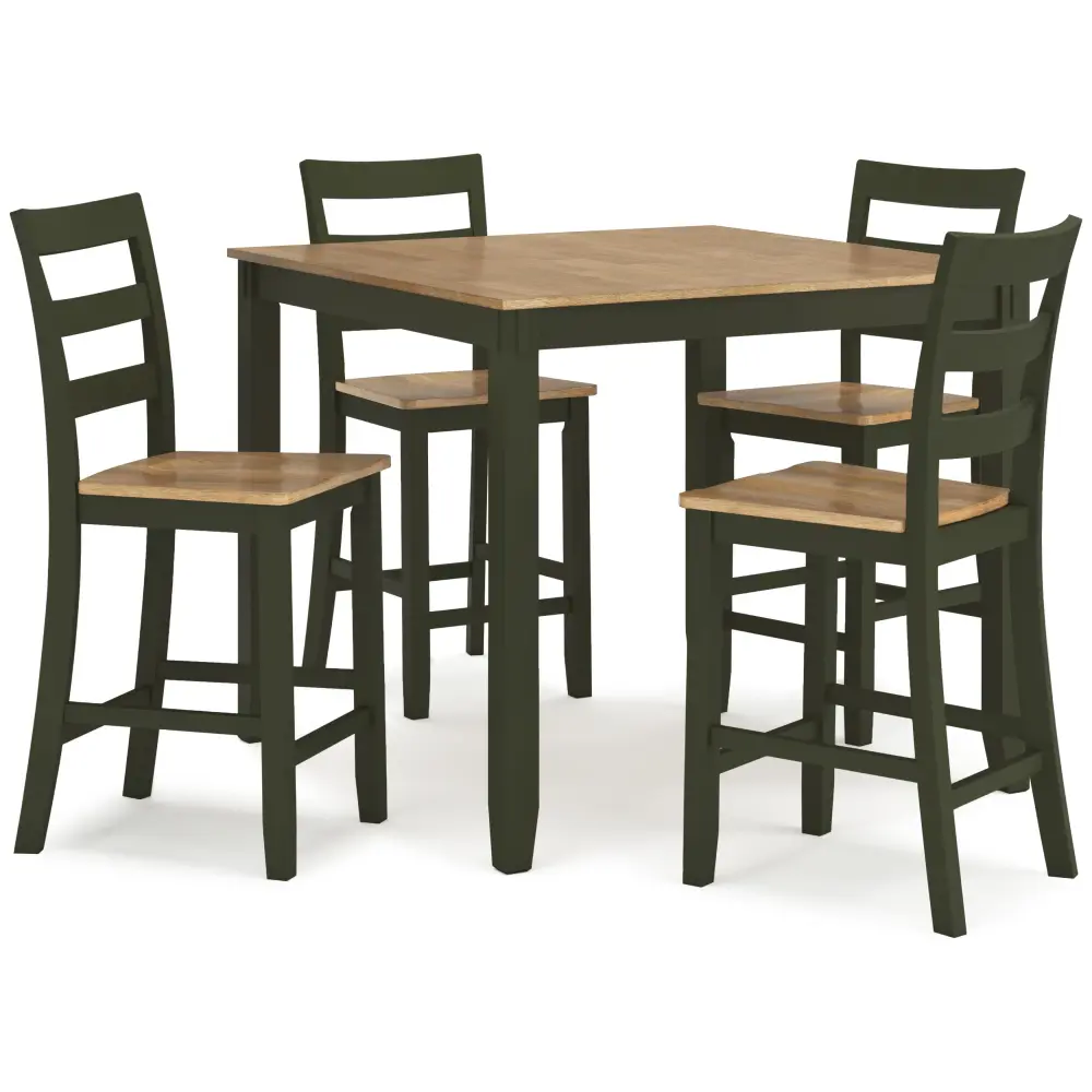 Diamond Modern Furniture Exclusive Design Gesthaven 5 pc Counter Height Dinette D401-223