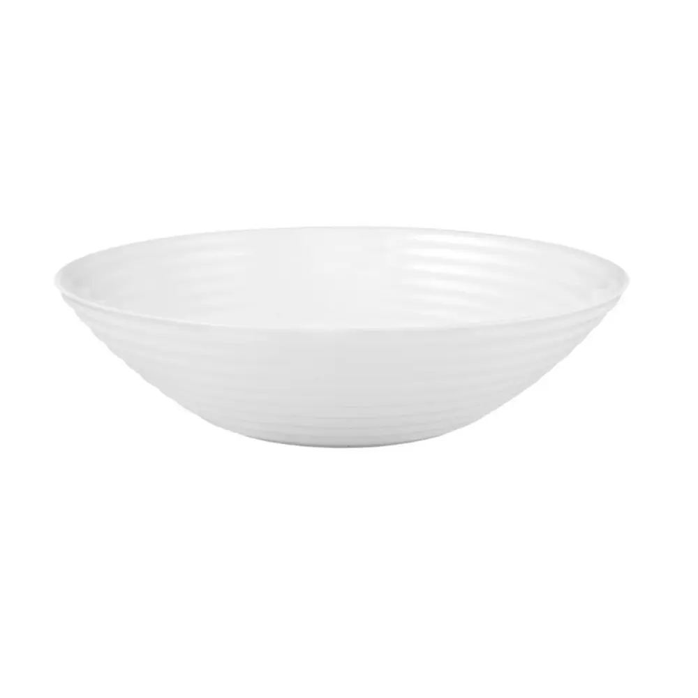 Luminarc 06455 20cm Round Salad Bowl Alabaster Made White Tempered Glass