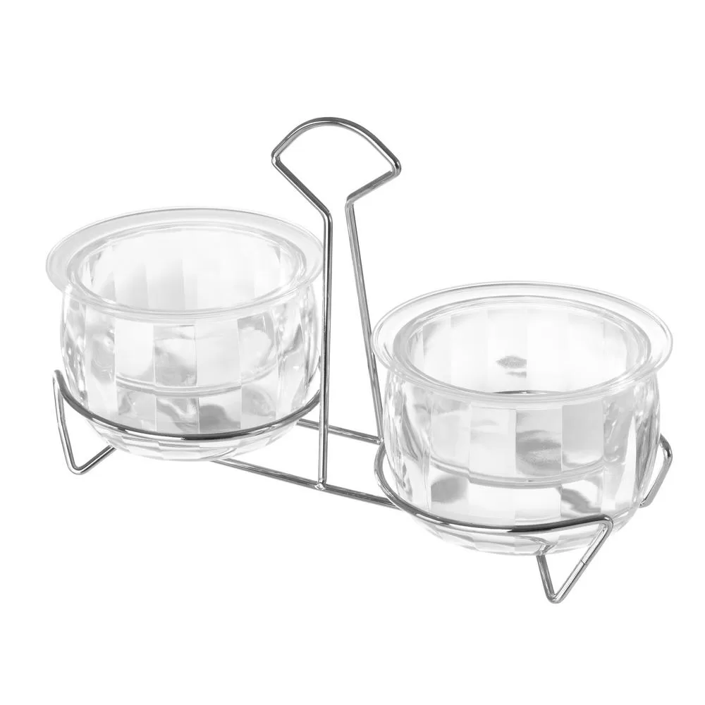 Classic Cuisine Cold Dip Serving Bowls 2-Pack Parties and Snacks