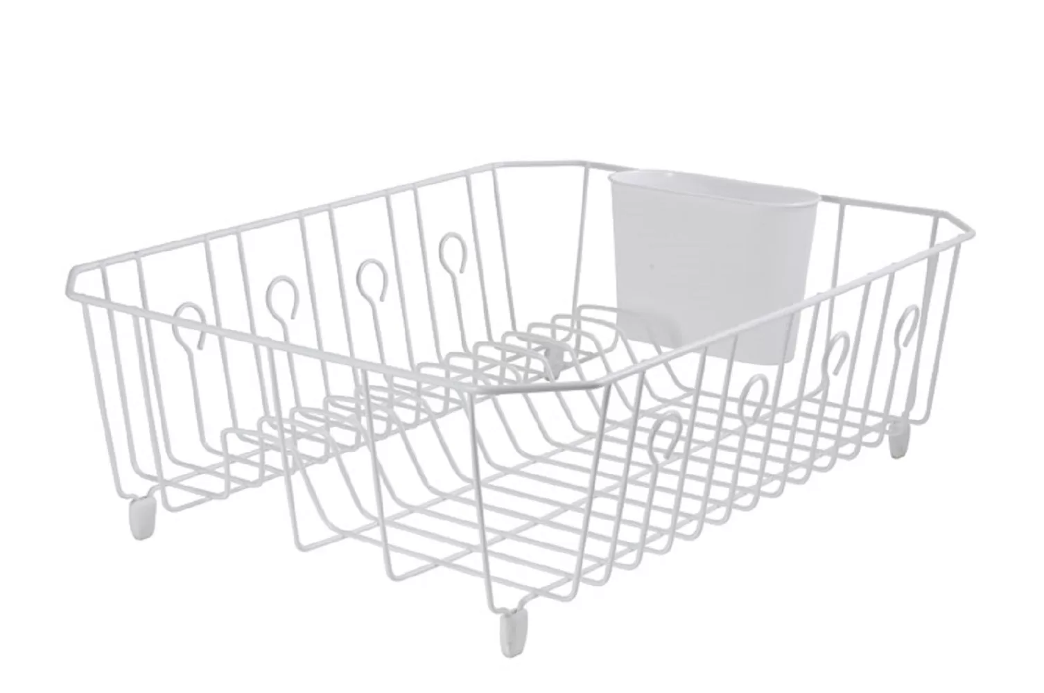 Rubbermaid 6032-AR WHT AntiMicrobial Dish Drainer White Kitchen Sink Organizer