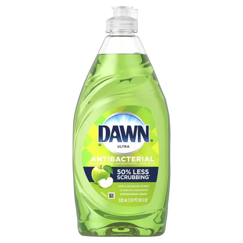 Dawn 09400 Ultra Liquid Dish Soap Apple Scent 18 Ounce Bottle