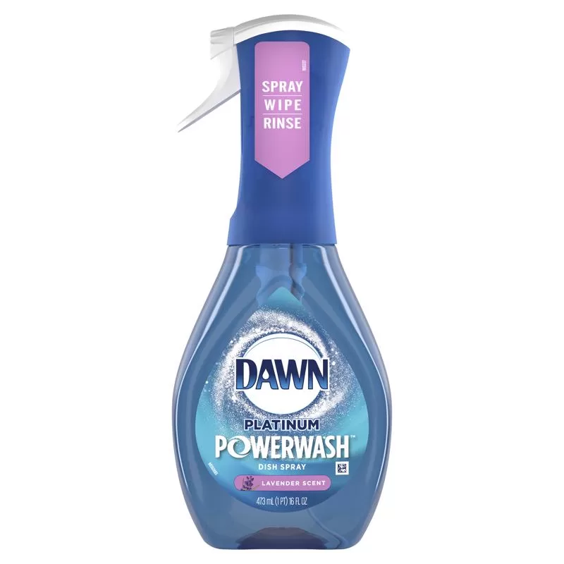 Dawn 07656 Platinum Powerwash Liquid Dish Spray Lavender Scent 16 Oz