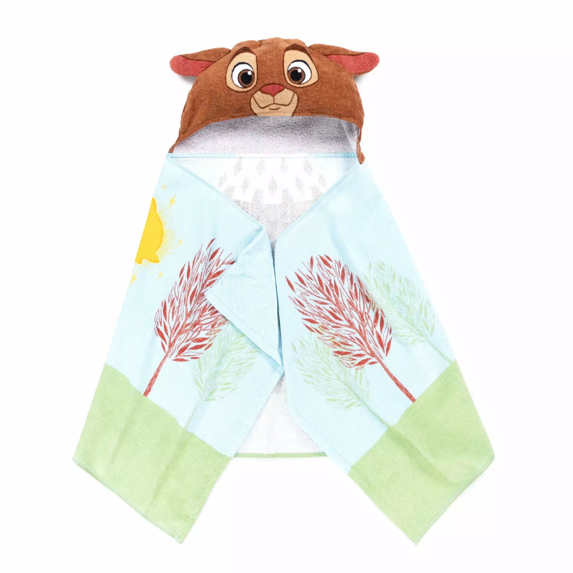 Disney Wish Kids Cotton Hooded Bath Towel - Official Movie Character Swim & Beach Towel