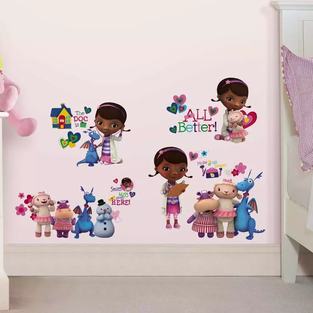 Doc McStuffins Wall Decals Removable Stickers Girls Bedroom Toy Room Decor RoomMates