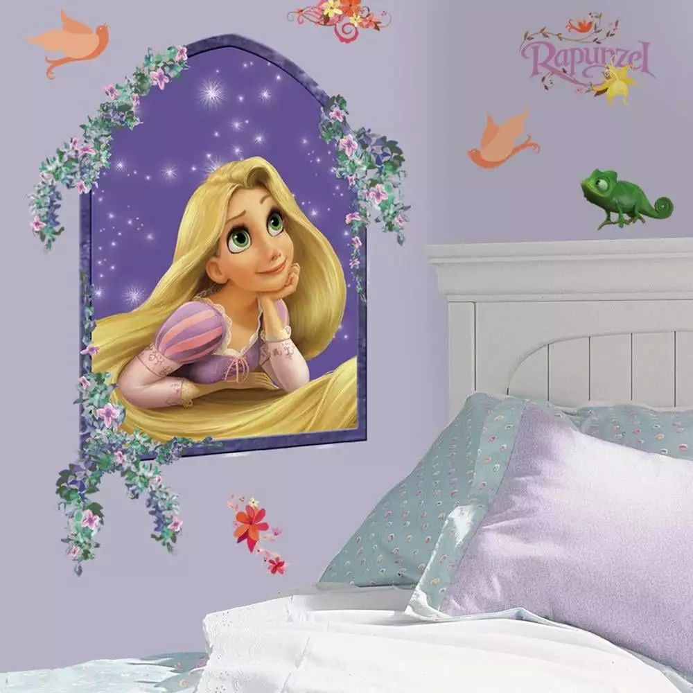 Tangled Giant Wall Decal Removable Stickers Girls Room Disney Decor RoomMates