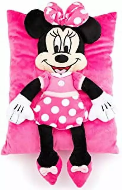 Jay Franco 2-Piece Minnie Mouse Character Pillow and Oversized Throw Set Disney