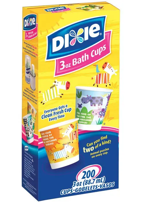 Dixie 43900 Paper Bath Cups 3 Oz 200 Pack Disposable Cups
