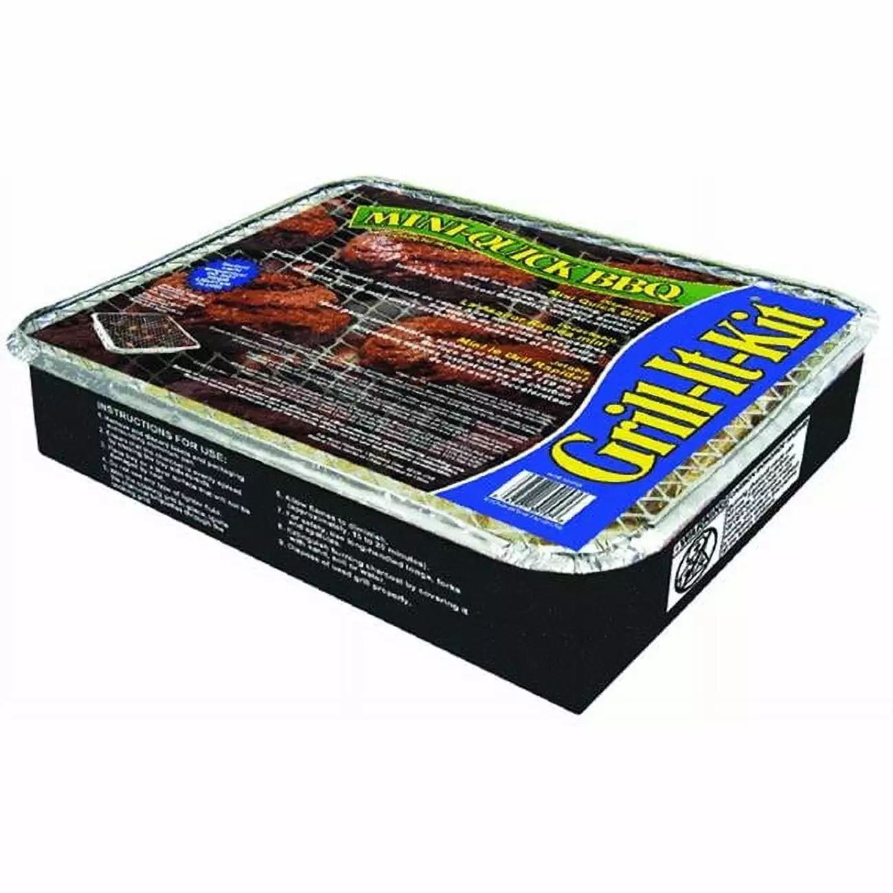 Marsh Allan 30157 Grill-It-Kit Disposable Charcoal Grill - Aluminum Portable BBQ Kay Home