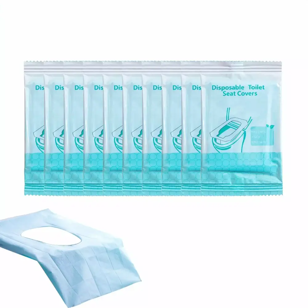 Tinyansi Disposable Toilet Seat Covers 10 Pack Travel-friendly Kids & Adults Public Restrooms