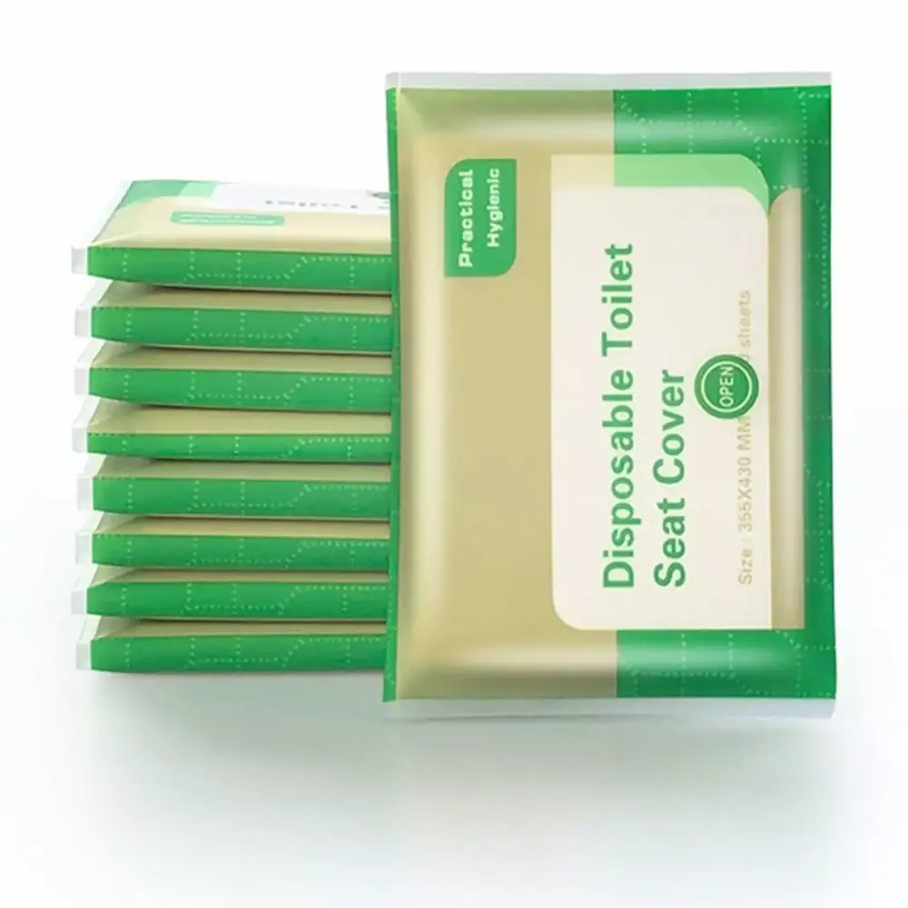 BingYELH 10pcs Flushable Disposable Toilet Seat Covers Travel and Camping