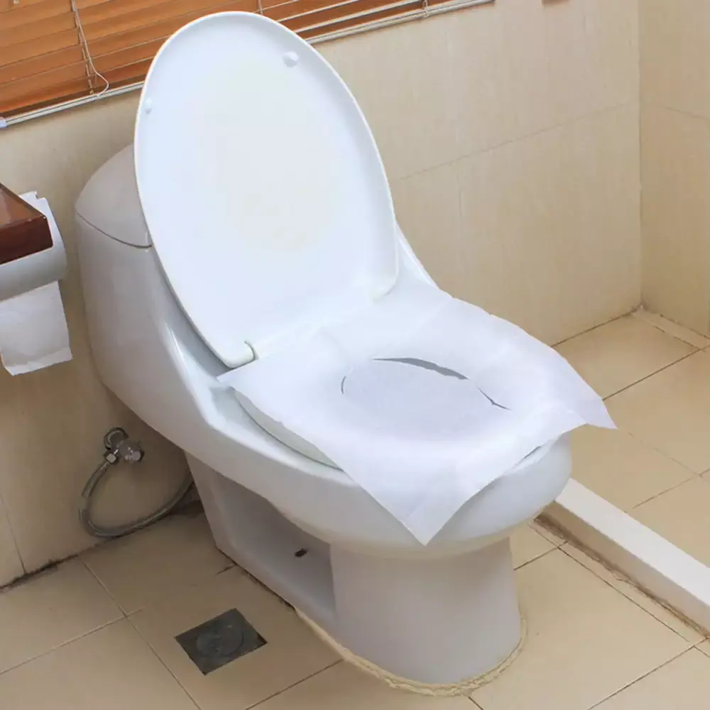 Mairbeon 10 Sheets Disposable Toilet Seat Cover Mat Travel-Friendly Toilet Paper Pad