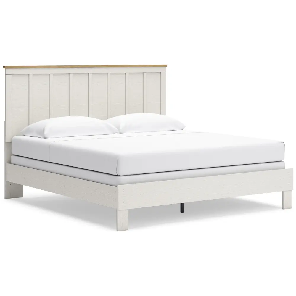 Diamond Modern Furniture Privileged Design Linnocreek King Panel Bed B3340-58/B3340-56