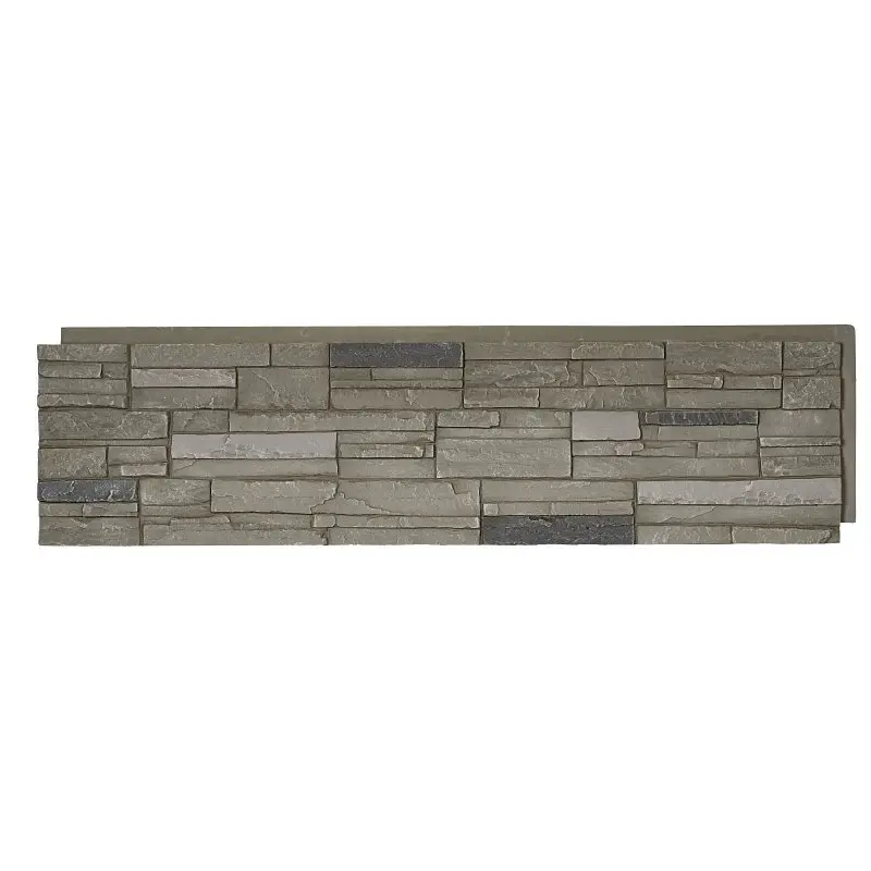 DuraKwik Stone 310ATP Siding Panel, 13 L, 48 W, 2 Dense, Interlocking Edge, Stacked Stone Profile