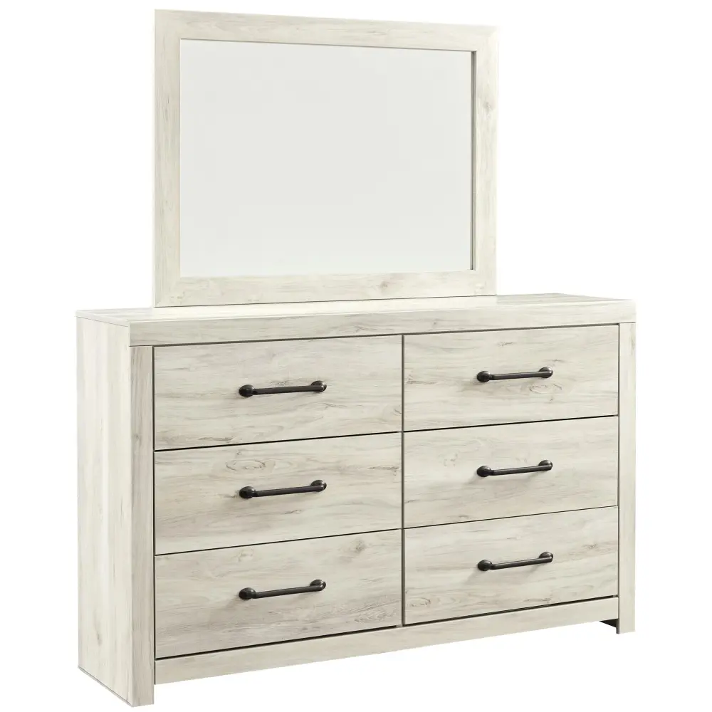 Diamond Modern Furniture Exclusive Design Cambeck 6-Drawer Dresser Mirror B192-31/B192-36
