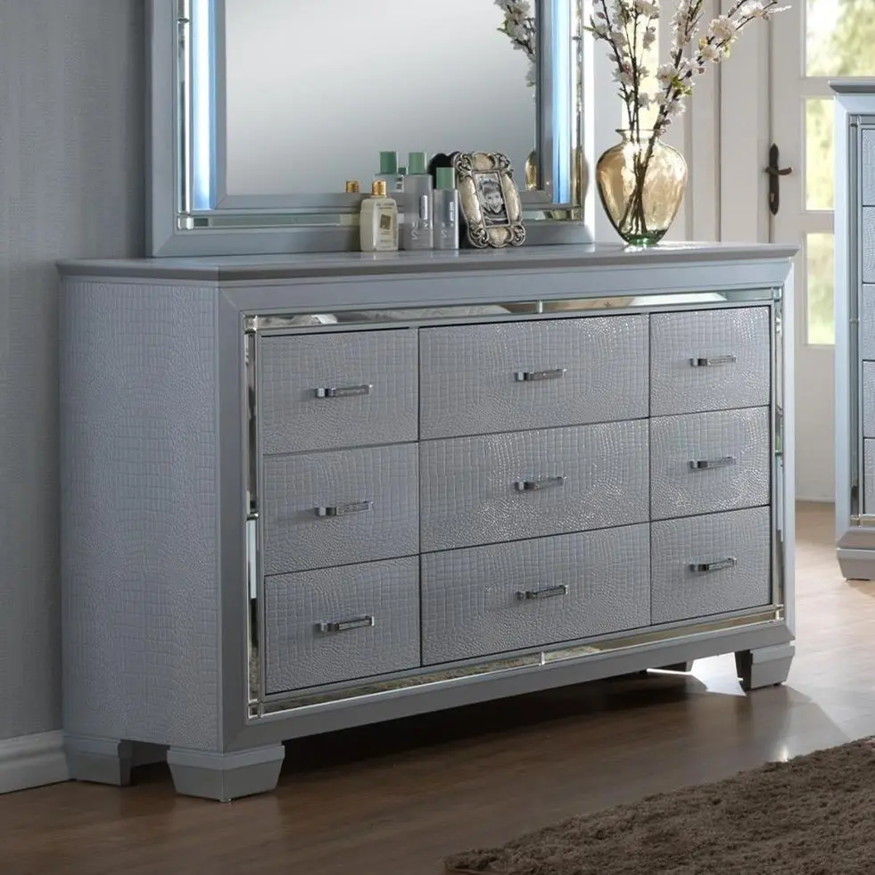 Diamond Modern Furniture CM Lillian 9-Drawer Dresser B7100-1