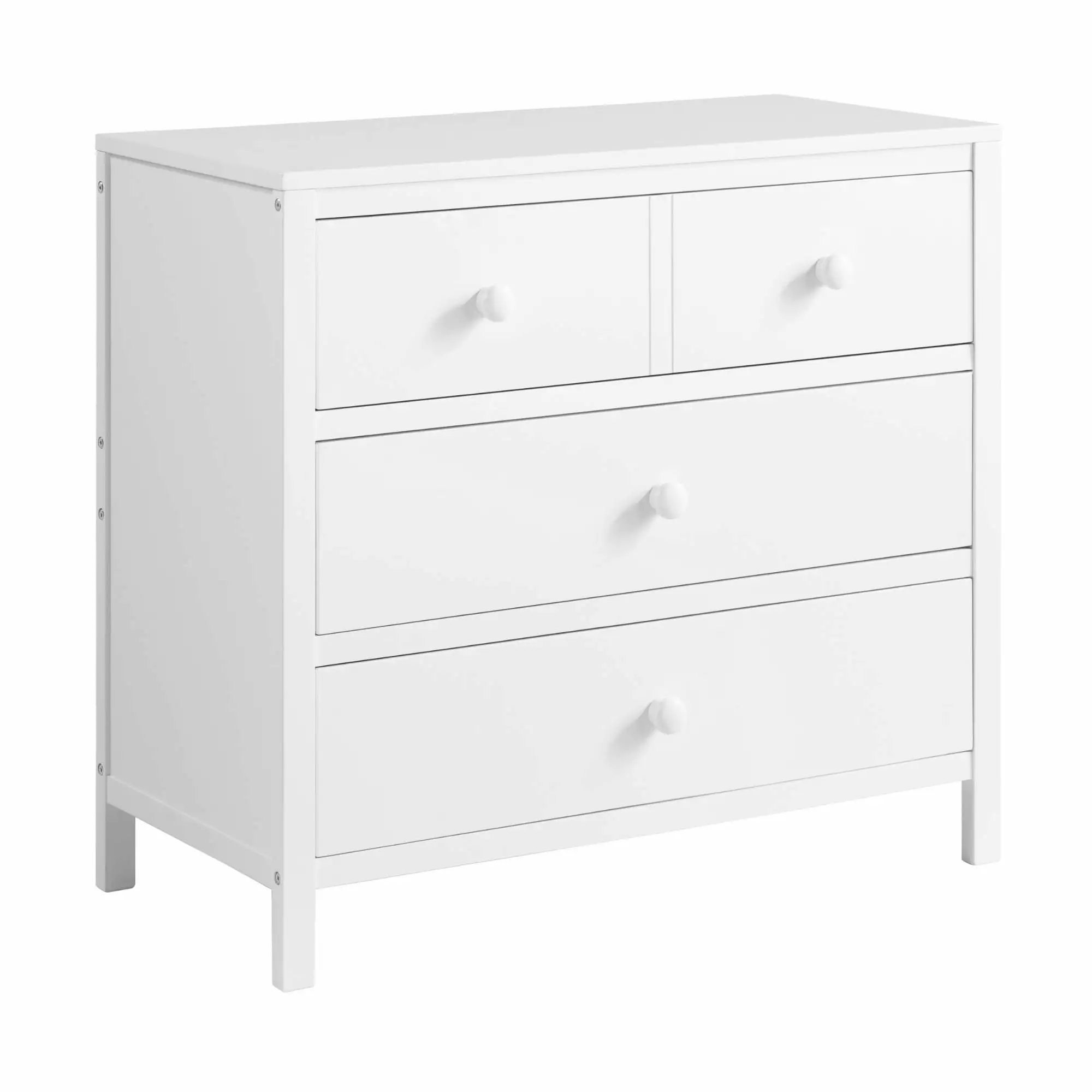 Oxford Baby Essential 3 Drawer Dresser RTA White Nursery Storage Furniture