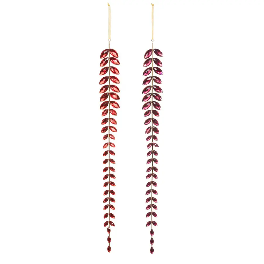Shatterproof Shatterproof Ruby Gem Vining Drop Ornament