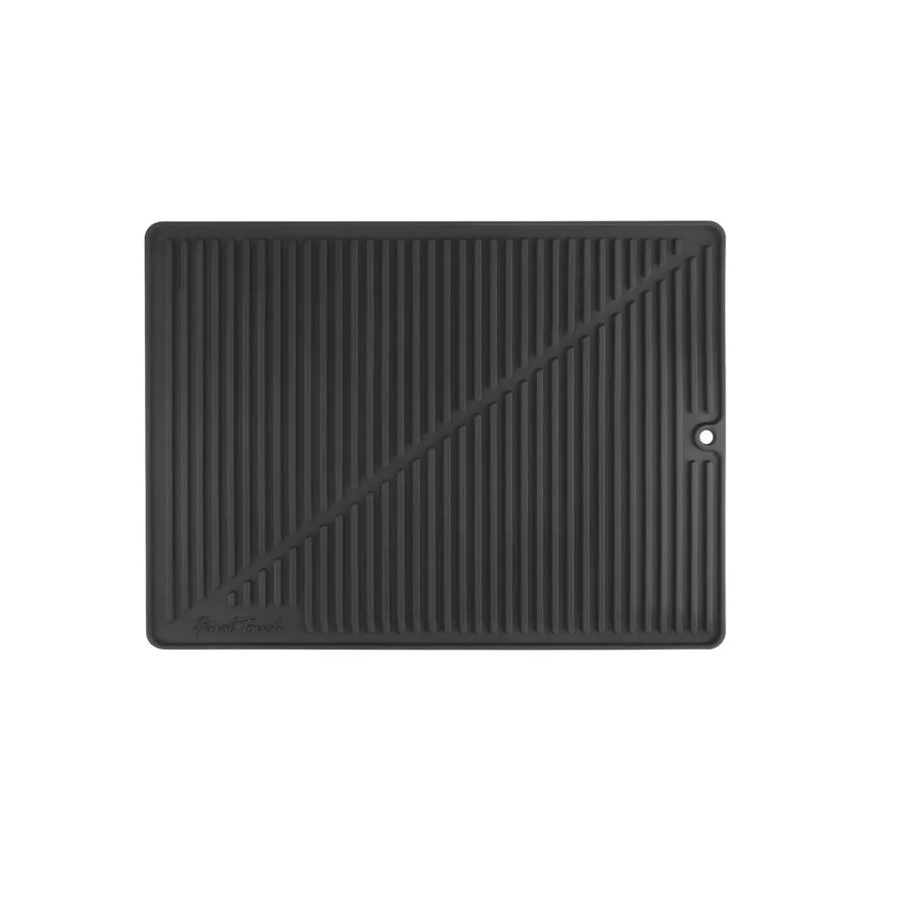 Final Touch FTA1880-7 Silicone Drying Mat Black Non-Slip Dish Drying Pad