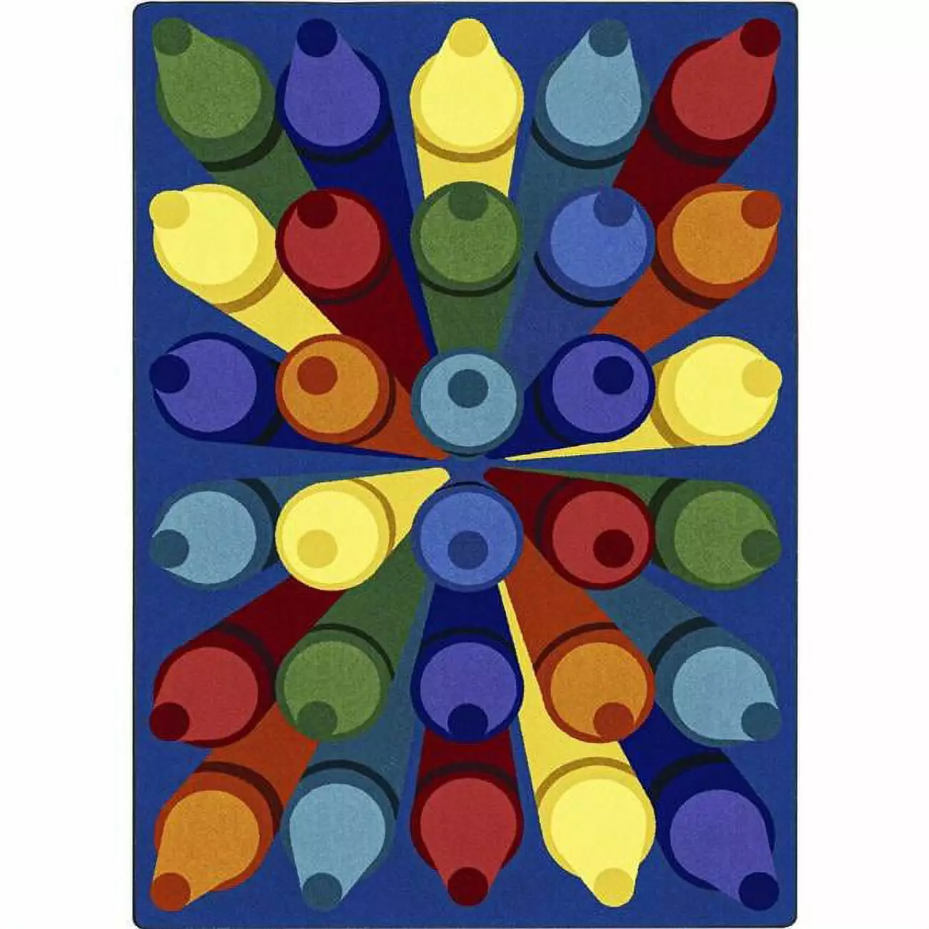 Colorific 7'8 x 10'9 Multi-Color Area Rug Playroom or Classroom Joy Carpets