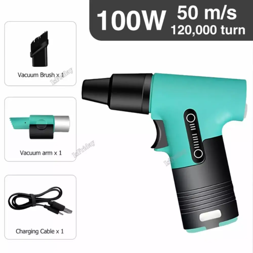 Powerful Turbo Jet Fan Blower 120000 RPM 55M/S Speed 3 Speed Handheld Air Duster Dust Blower