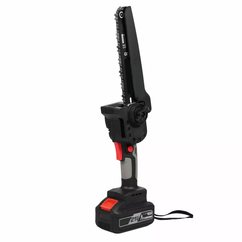 21V Battery Powered 8-Inch Handheld Electric Chainsaw Branch and Wood Cutting Us