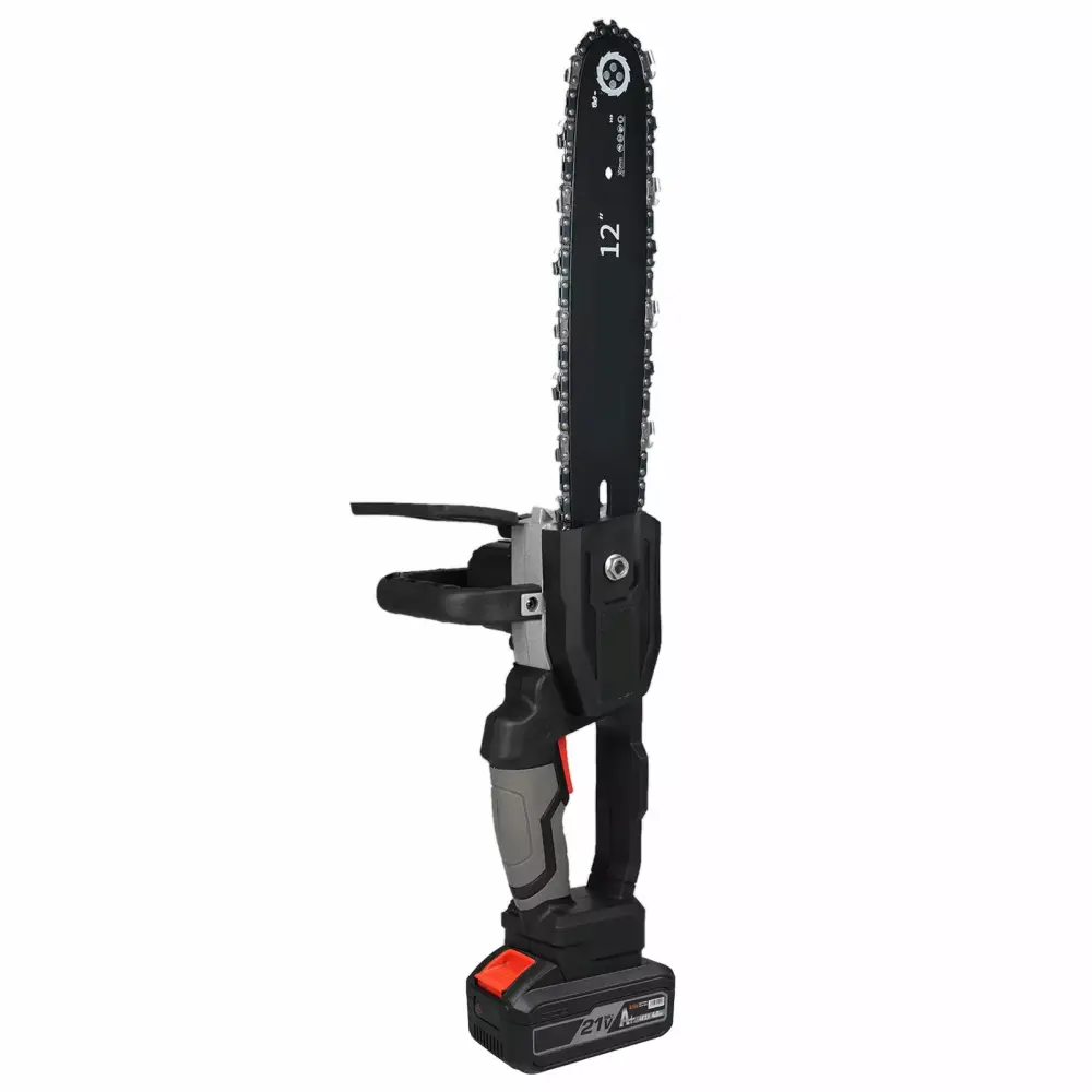 Electric Chainsaw 12-inch Battery Powered Wood Cutting Chain Saw Rechargeable Battery Us