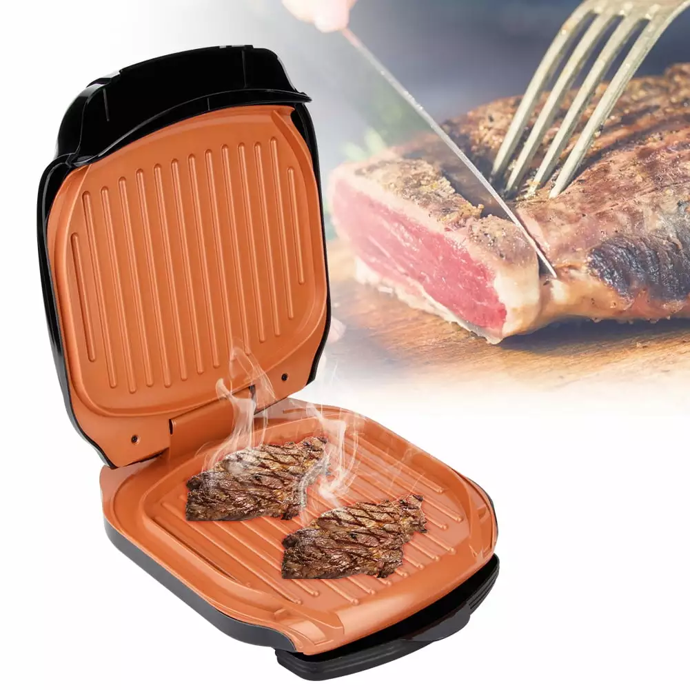 Multifunctional Double Sided Electric BBQ Grill Household Barbecue Machine Meat Pan EU Plug 220-240V