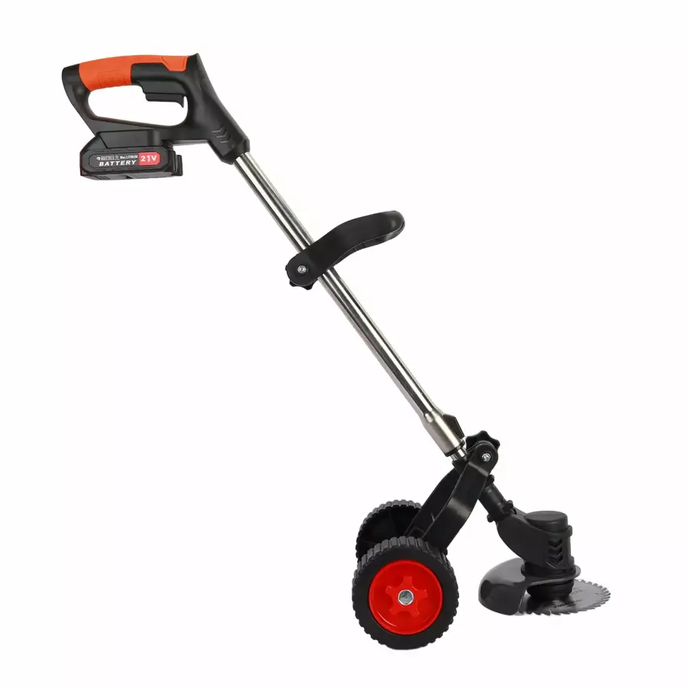 Birinta 21V 2000mAh Rechargeable 3 1 Electric Lawn Mower Brush Cutter Grass Trimmer D-Shaped Handle