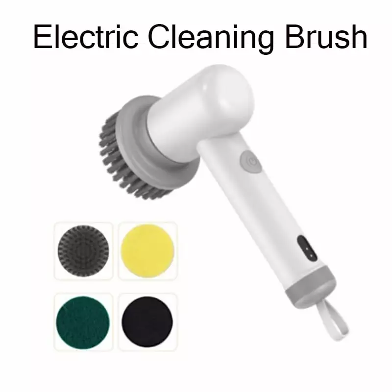 Minhui Cordless Electric Spin Scrubber Kitchen Grill Sink Wheels and Shoes Cleaning